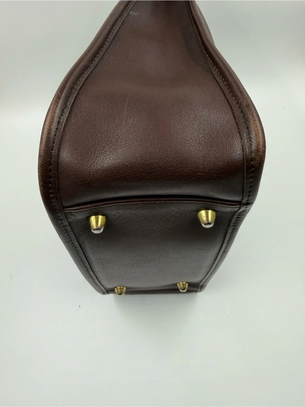 Vintage Coach Legacy Zip 9966 Mahogany Brown Leather Shoulder Bag USA